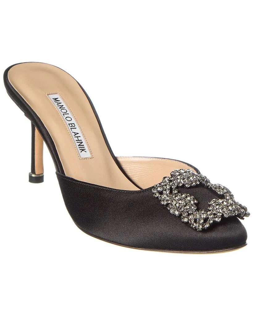 Manolo Blahnik Hangisi 70 Satin Mule 1