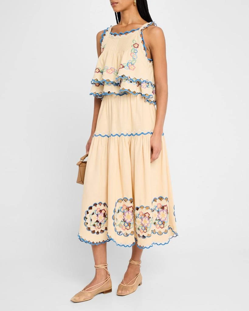 Sea Melinda Embroidered Midi Skirt 2
