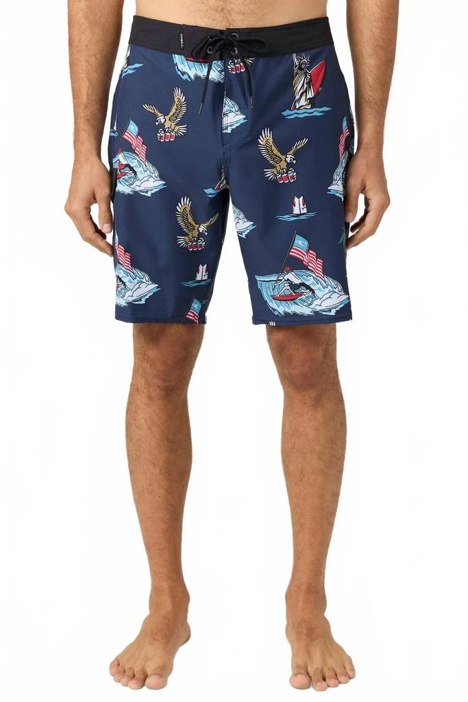 O'Neill Men's Lennox Usa 20" Boardshorts In Navy 1