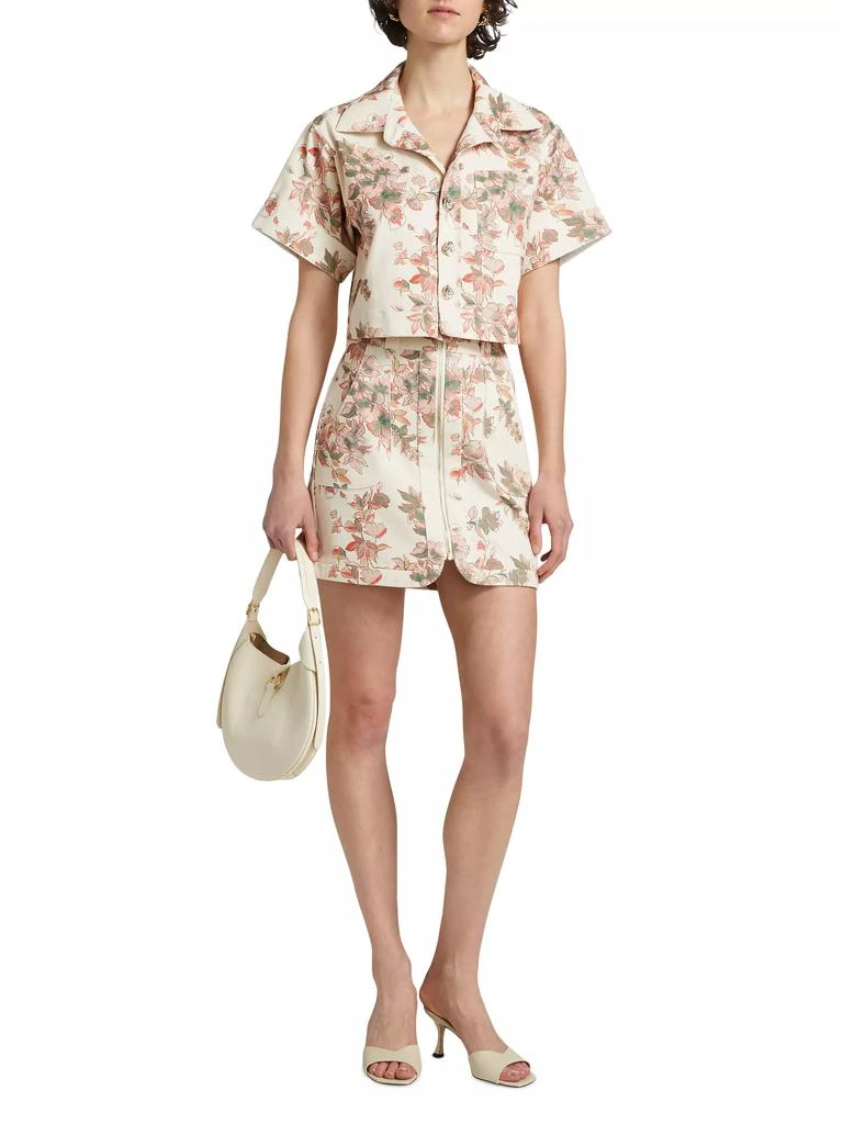 Hevron Nora Floral Miniskirt 2