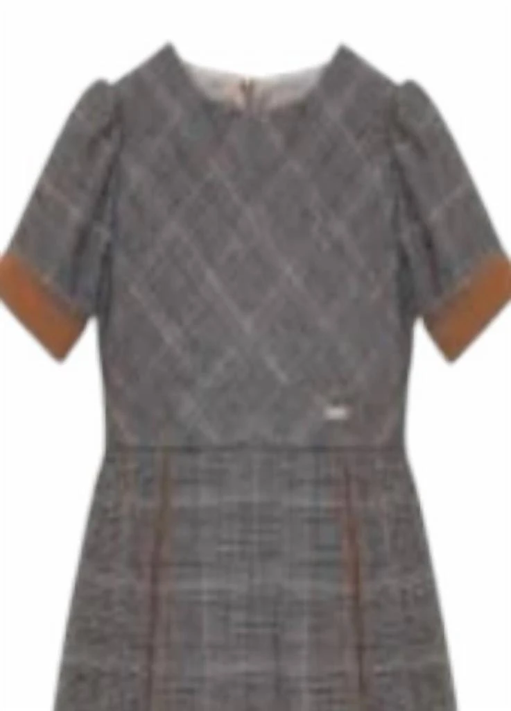Patachou Girls Woven Dress In Grey 3
