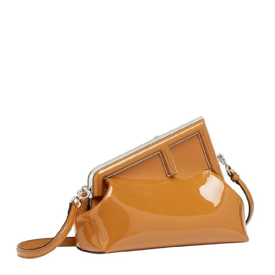 Fendi First Midi Patent Leather Clutch Bag 3