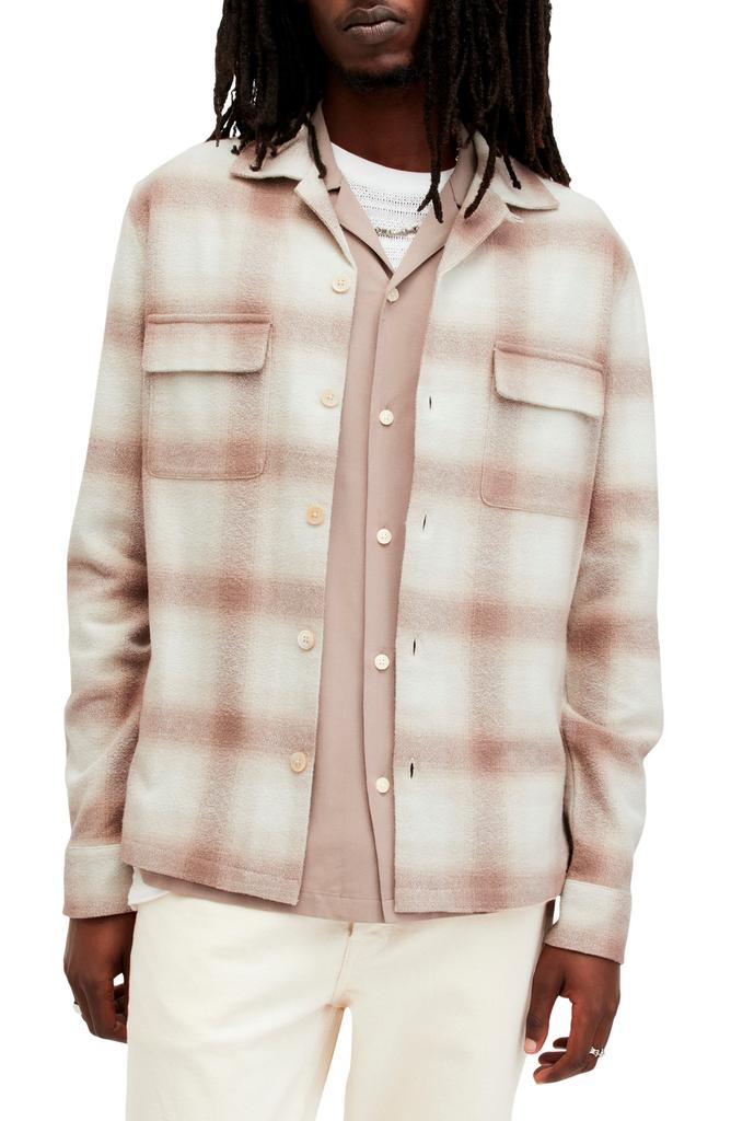 ALL SAINTS Knoll Plaid Shirt Jacket