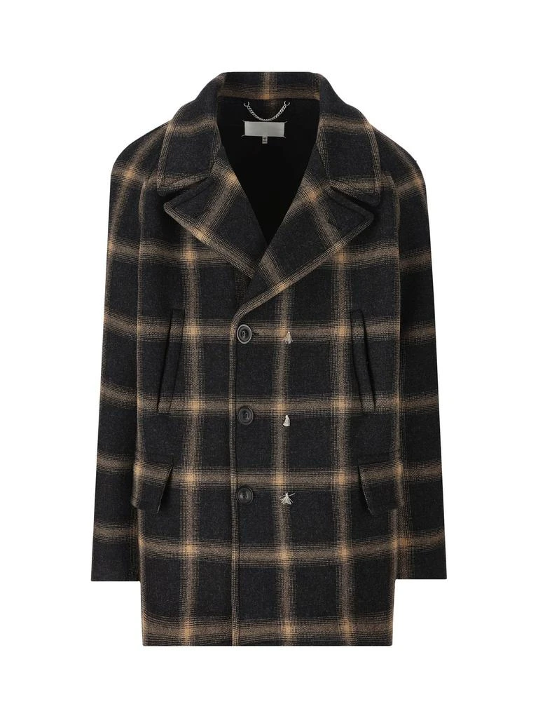 MAISON MARGIELA Maison Margiela Double-Breasted Pendleton Peacoat 1