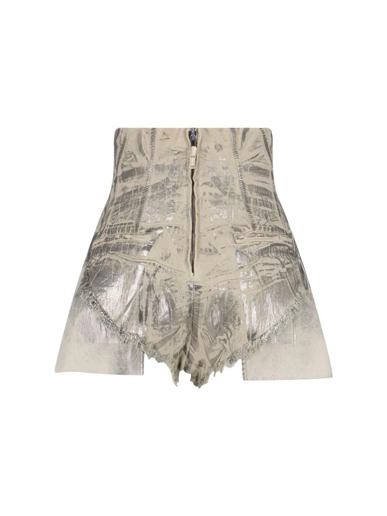 Rick Owens Rick Owens DRKSHDW High Waist Frayed Shorts 2