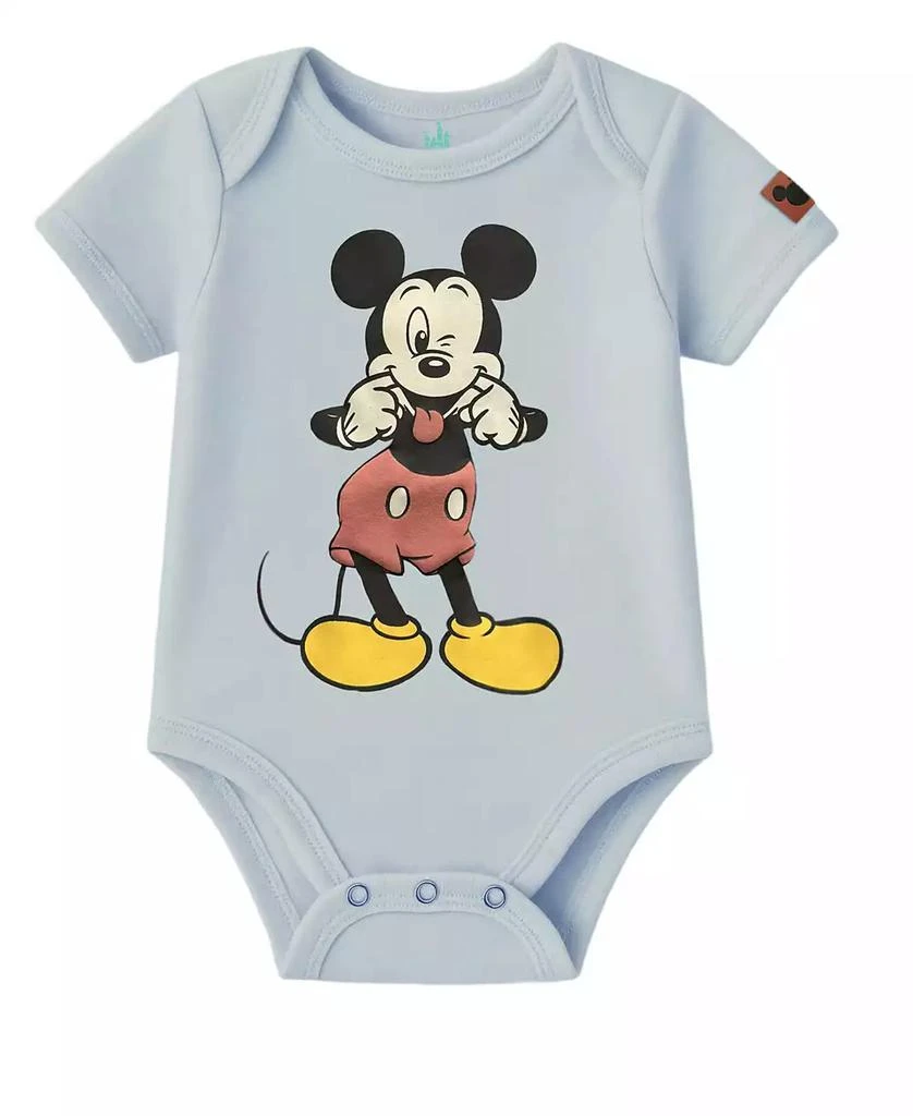 Disney Baby Boys
 Mickey Mouse Short-Sleeve Bodysuit, 3-Pack Set 6