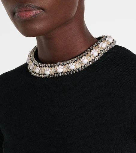 Valentino Embroidered virgin wool top 5