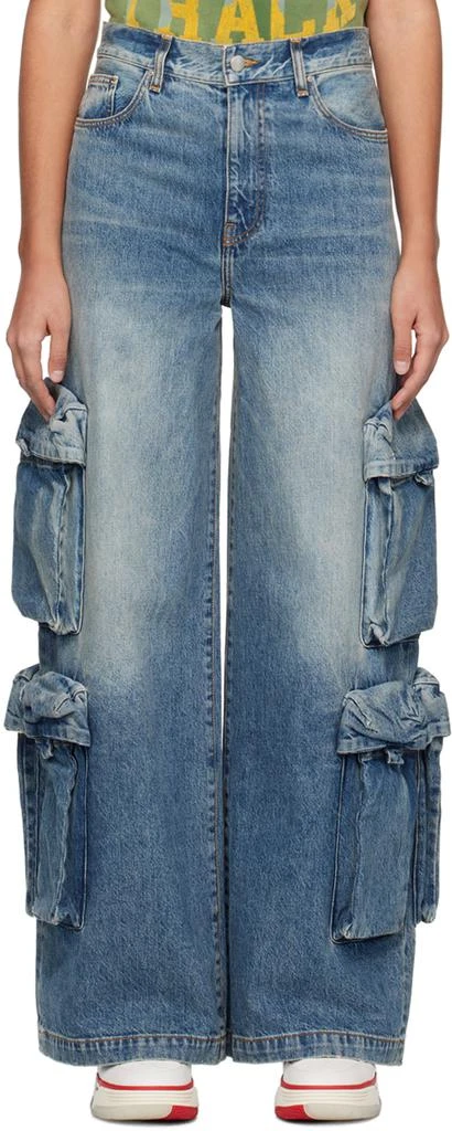 AMIRI Blue Baggy Cargo Jean 1