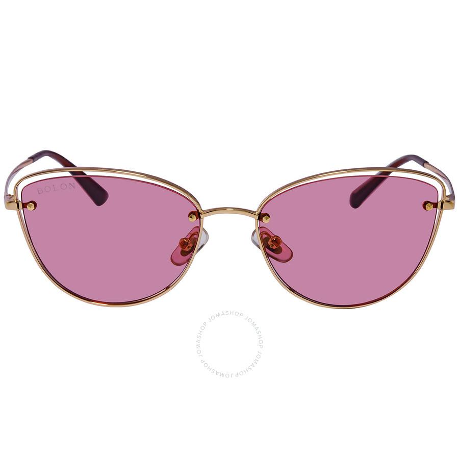 Bolon Gigi Purple Red Cat Eye Ladies Sunglasses BL7093 A30 54