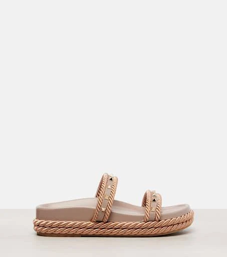 Valentino Rockstud leather slides 4