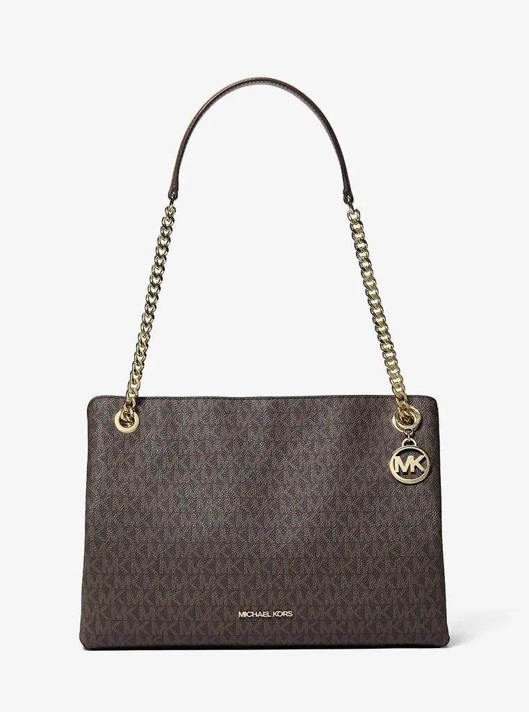 Michael Kors Christina Medium Signature Logo Messenger Bag