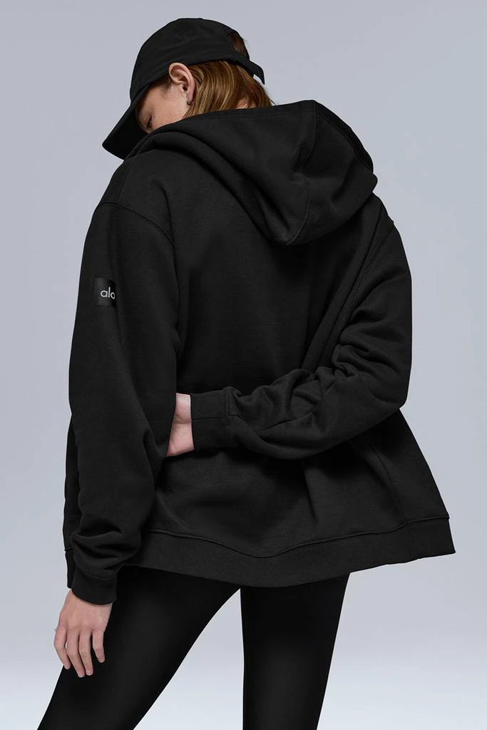Alo Renown Heavy Weight Full Zip Hoodie - Black 2