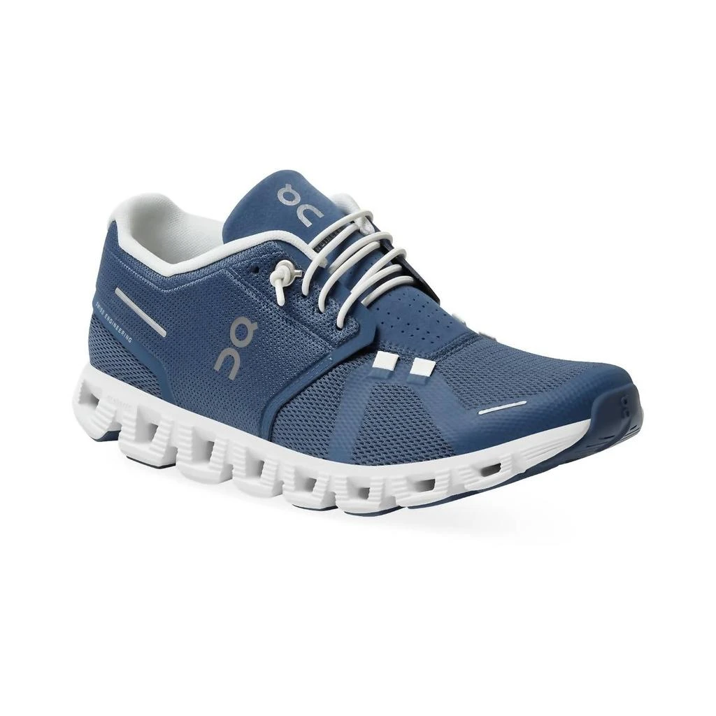 On Women's Cloud 5 Sneakers In Denim//white 1