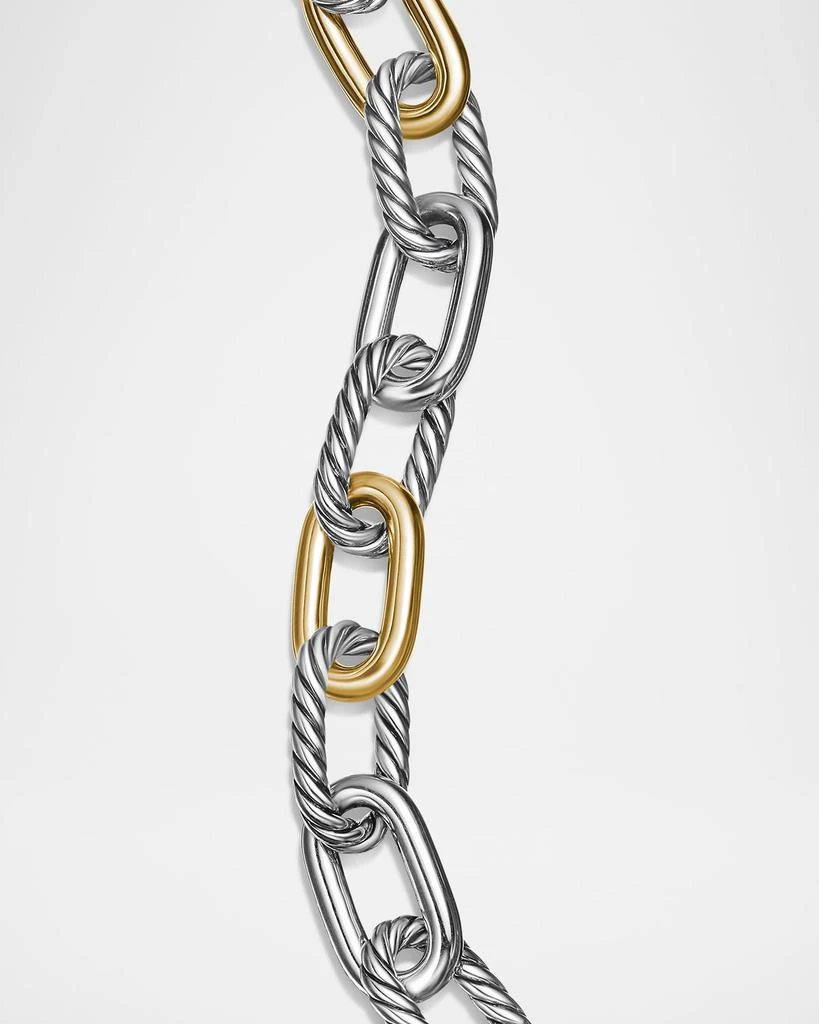 David Yurman DY Madison Chain Bracelet in Silver with 18K Gold, 11mm 8