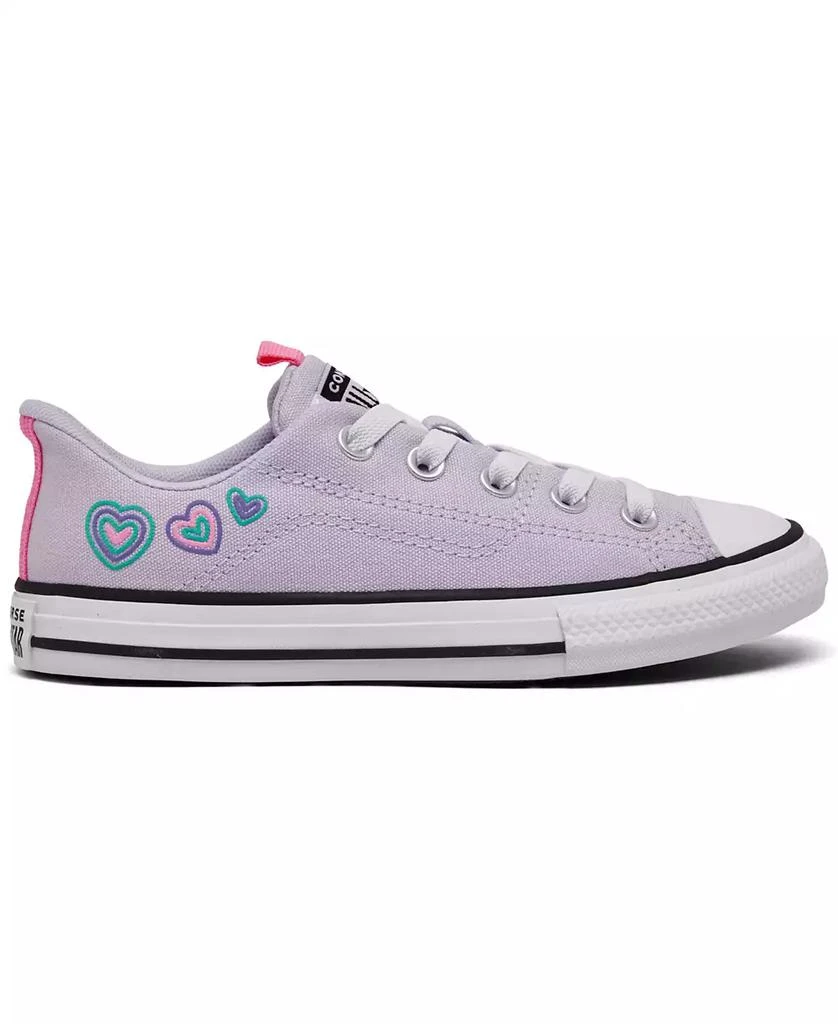 Converse Little Girls Chuck Taylor All Star Happy Hearts Low Top Casual Sneakers from Finish Line 6