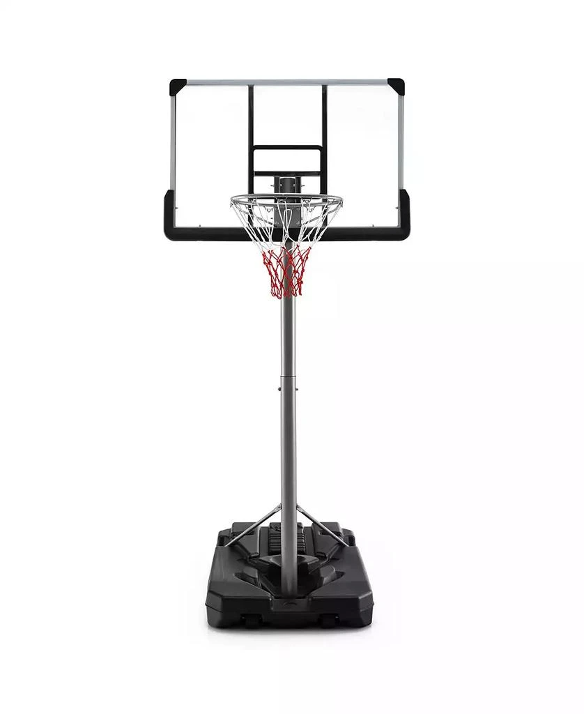 SUGIFT Basketball Hoop with 5.4-6.6FT Adjustable Height and 50 Inch Backboard-Black 1