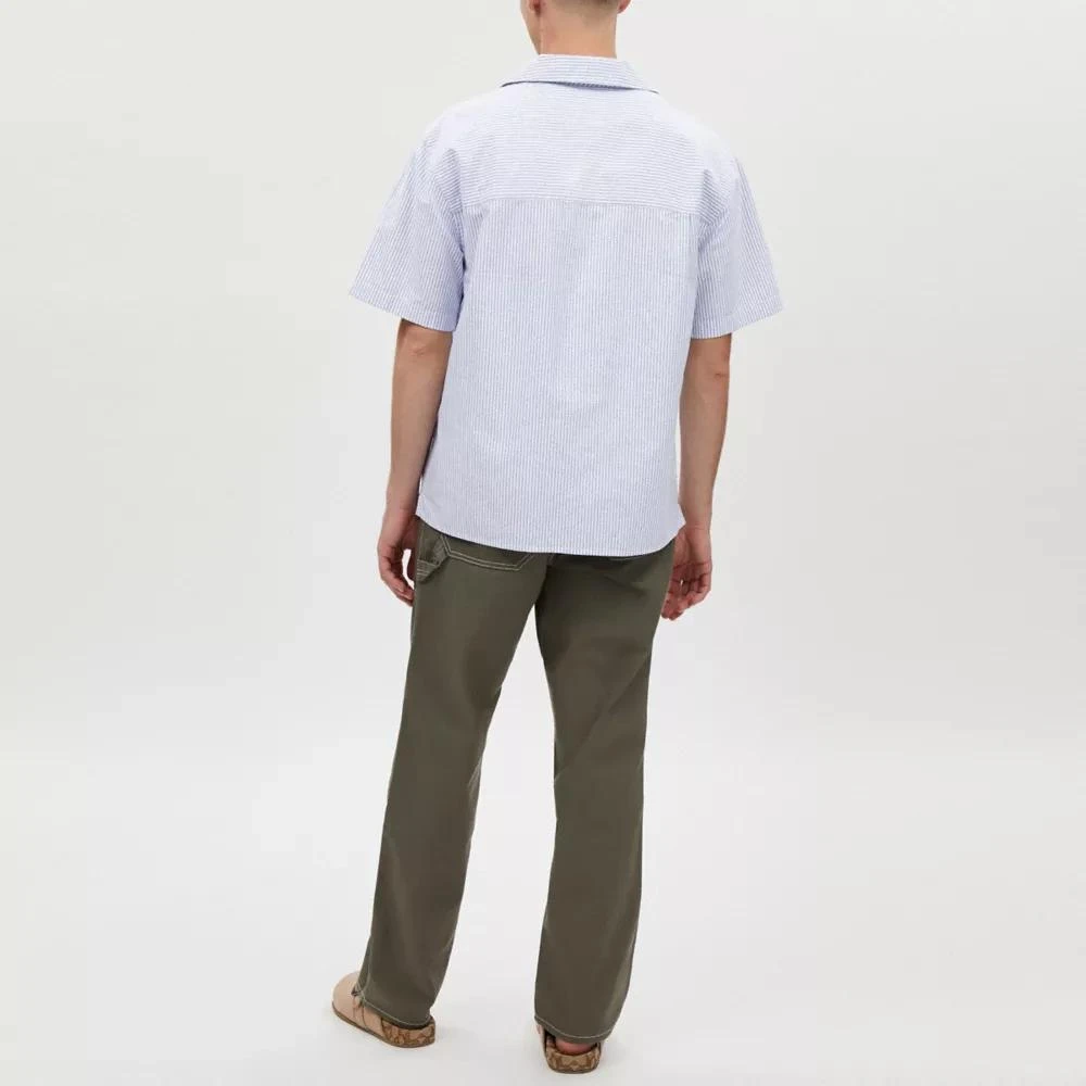 Coach Oxford Striped Camp Shirt 3