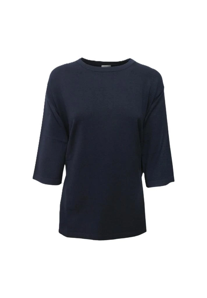 Max Mara Ribbed Back Blouse With Fabric Belt