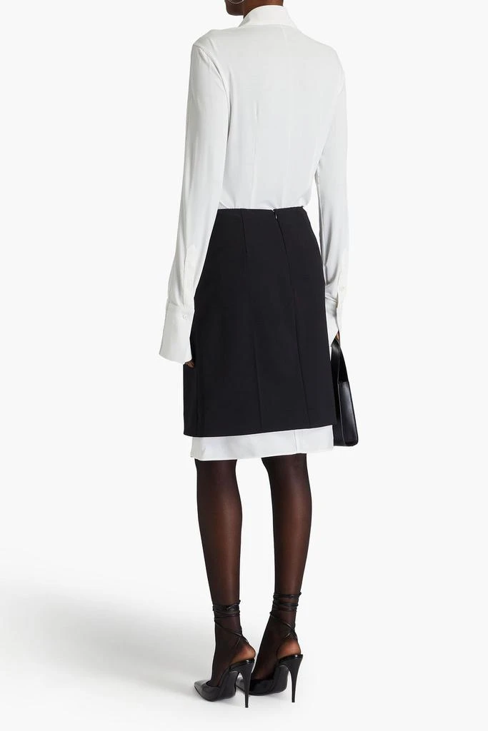 PETER DO Layered two-tone twill skirt 3