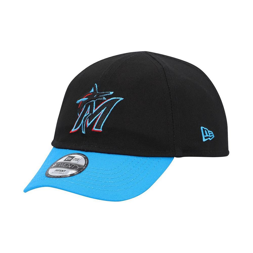 New Era Baby Boys and Girls Black Miami Marlins Team Color My First 9TWENTY Flex Hat