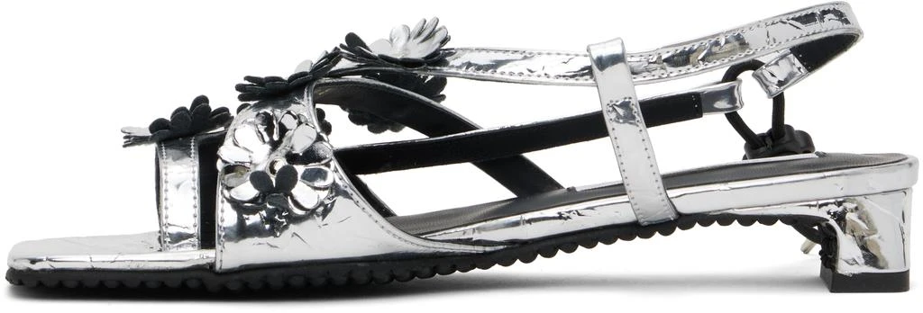 CECILIE BAHNSEN Silver Arna Heeled Sandals 3
