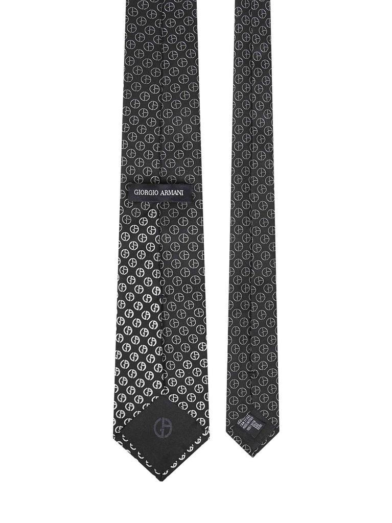 Giorgio Armani GIORGIO ARMANI | Black jacquard silk tie | Man | PZ