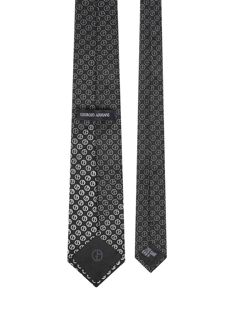Giorgio Armani GIORGIO ARMANI | Black jacquard silk tie | Man | PZ 2