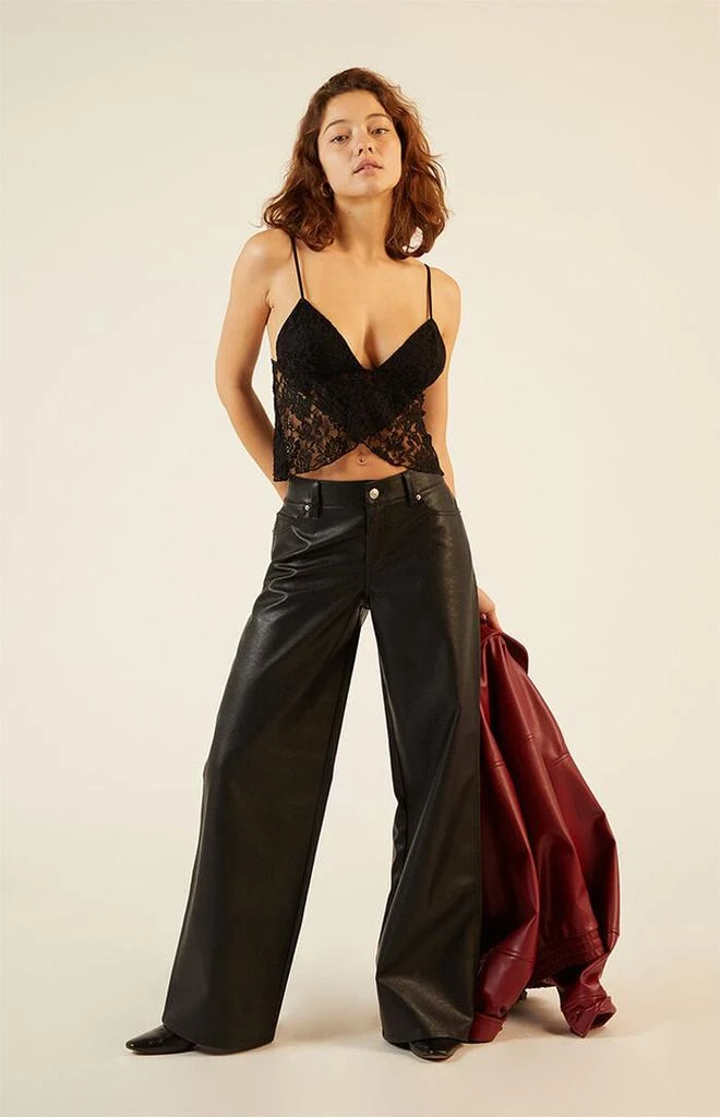 LA Hearts Faux Leather Wide Leg Pants 1
