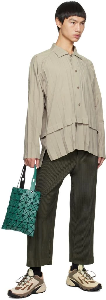 BAO BAO ISSEY MIYAKE Green Prism Matte Tote 4