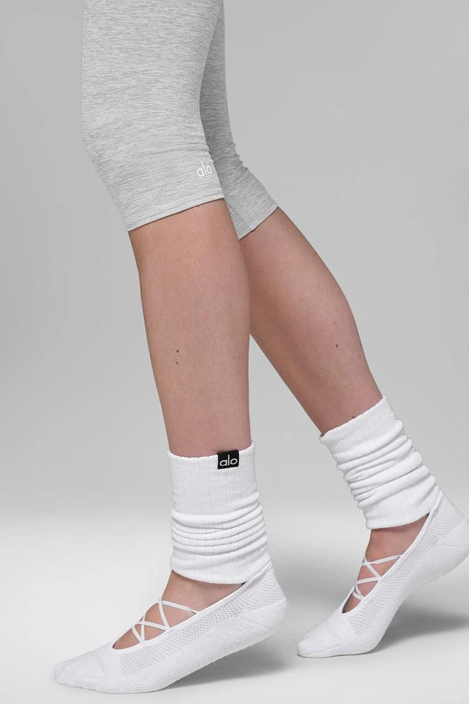 Alo Alosoft High-Waist Iconic 90's Capri - Athletic Heather Grey 3