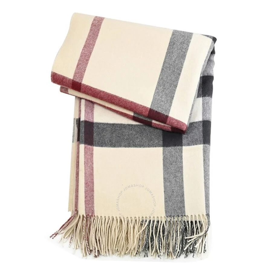 Burberry Classic Plaid Wool Scarf Shawl Blanket 1