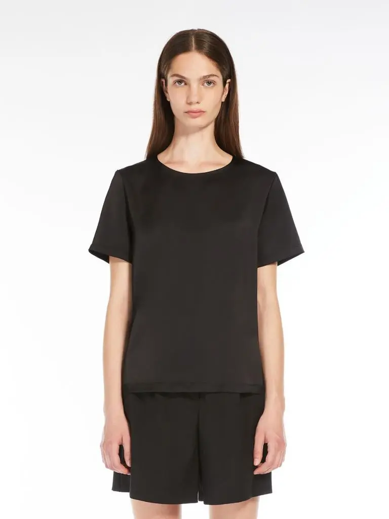 Weekend Max Mara Satin and jersey t-shirt 2