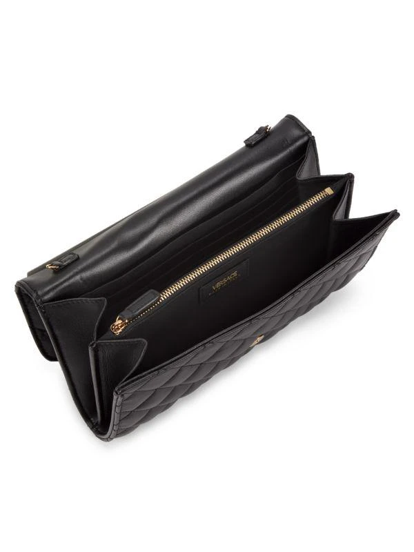 Versace Quilted Leather Wallet-On-Chain 3