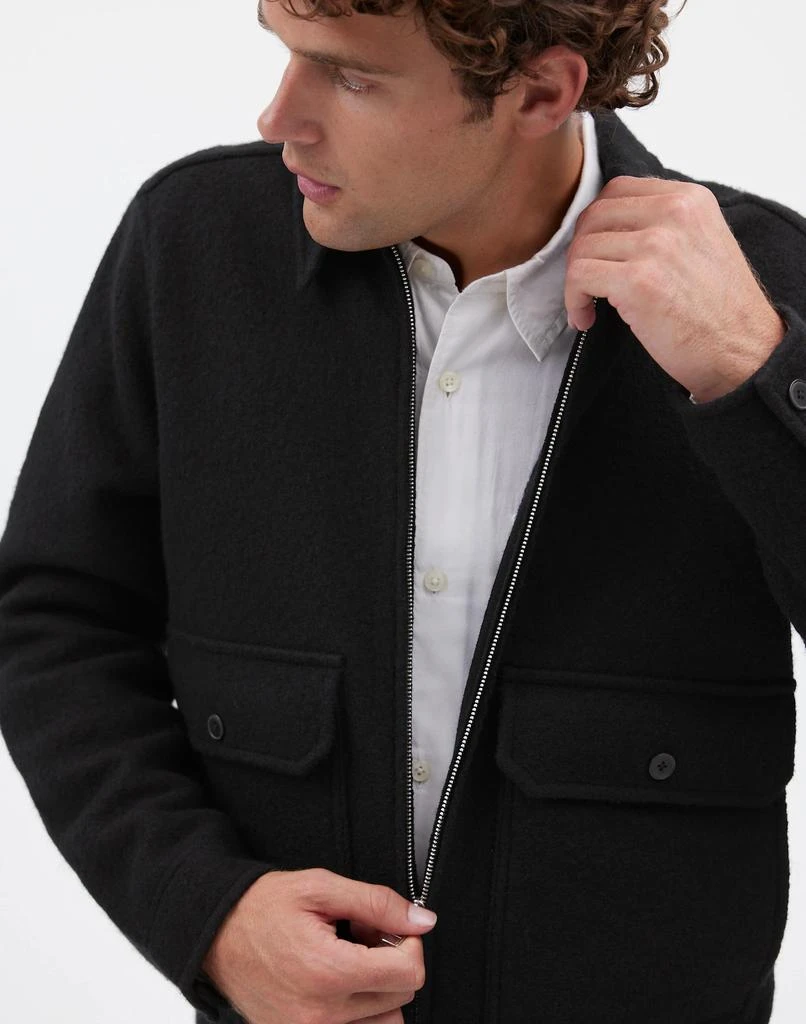 Madewell Boiled Wool Zip-Front Jacket 5