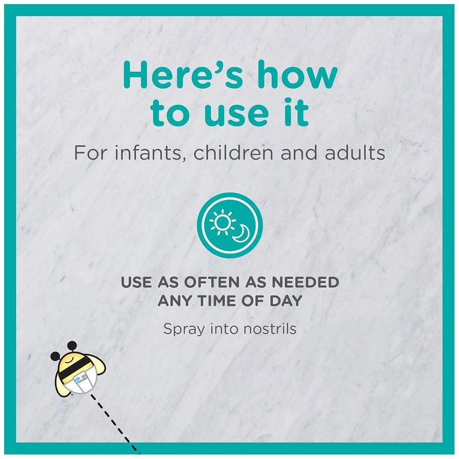 ZarBee's Naturals Soothing Saline Nasal Mist With Aloe For All Ages Fragrance-Free 5