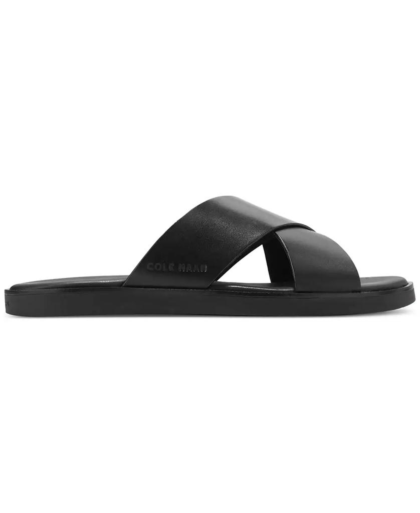 Cole Haan Men's Nantucket Cross Strap Slip-On Slide Sandals