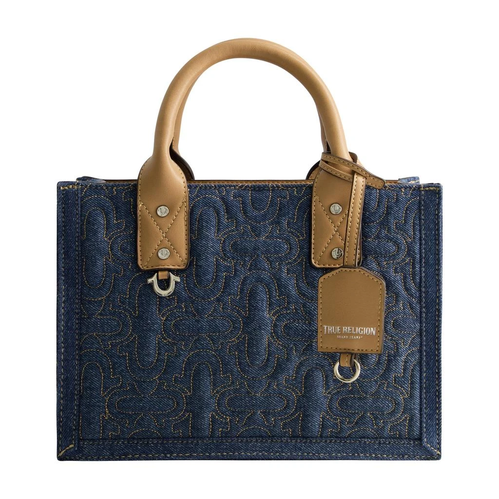 True Religion QUILTED HORSESHOE MODERN TOTE 1