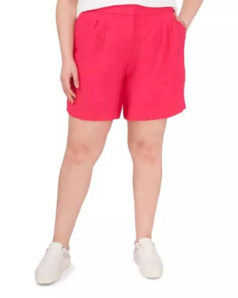 Vince Camuto Summer Heat Shorts In Geranium-Pink 1