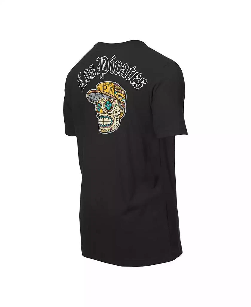 New Era Men's Black Pittsburgh Pirates Sugar Skulls T-Shirt 3