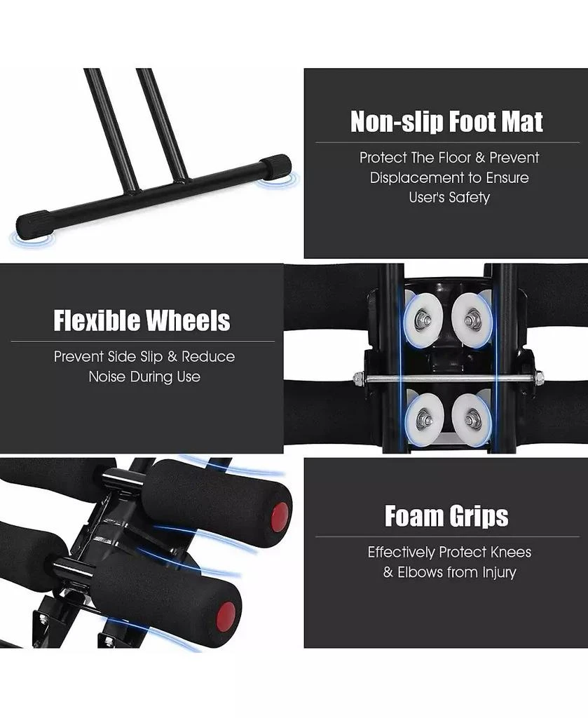 VEBREDA Abdominal Workout Equipment with LCD Monitor for Home Gym 6