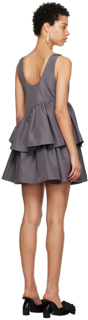 Kika Vargas SSENSE Exclusive Gray Valeria Minidress 3