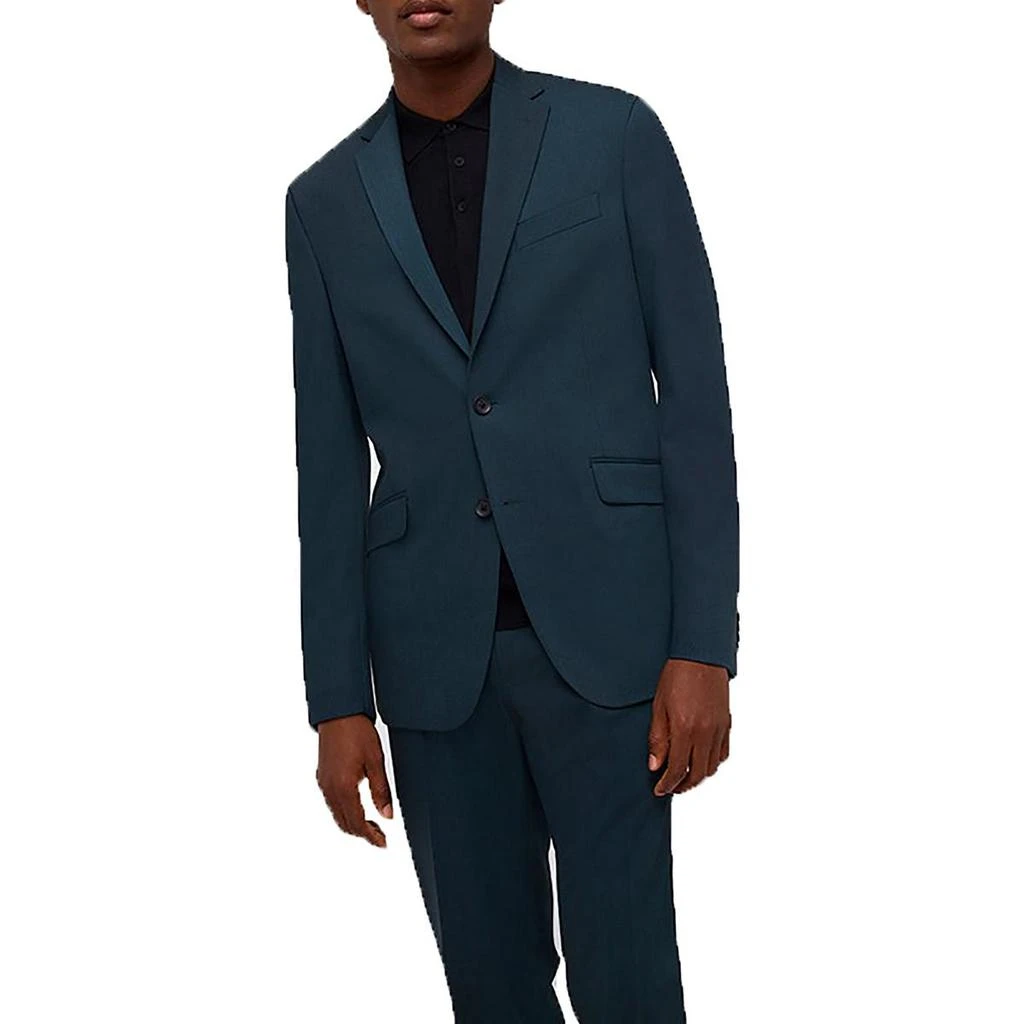 Kenneth Cole Mens Solid Polyester Two-Button Suit 1