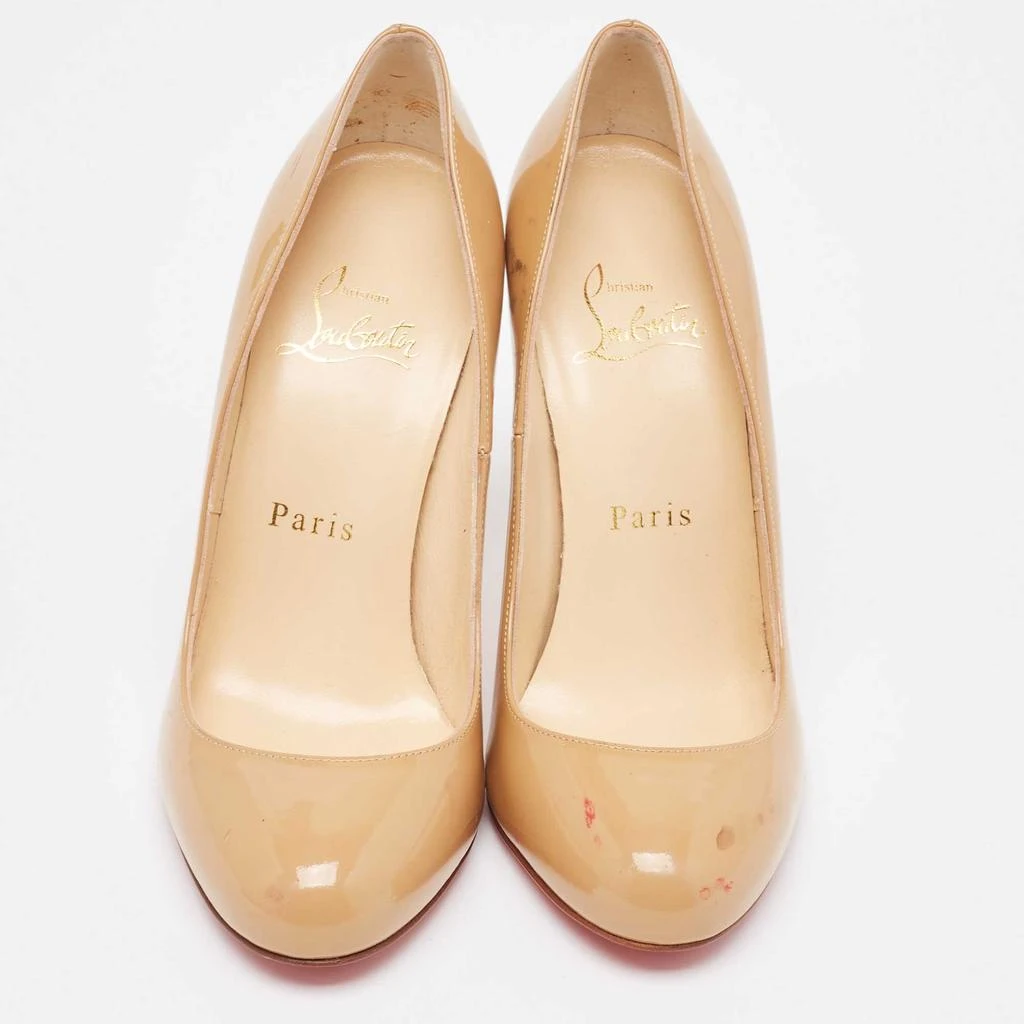 Christian Louboutin Christian Louboutin Beige Patent Simple  Pumps Size 35 3