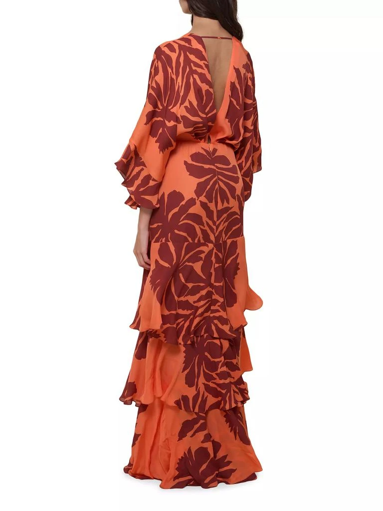 JOHANNA ORTIZ Botanical Poetry Printed Silk Maxi Dress 5