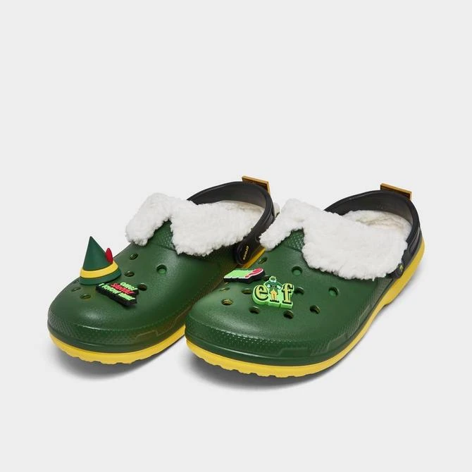 CROCS Big Kids' Crocs x Elf Classic Lined Clog Shoes 3