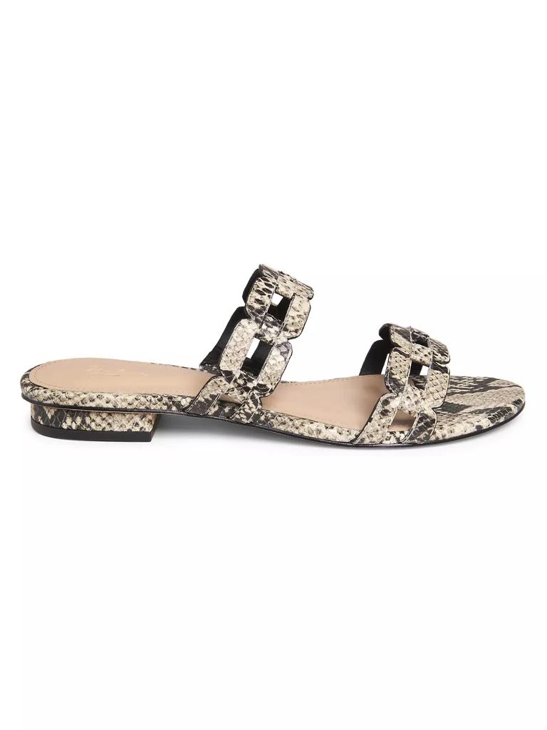 22élevé Chain-Link Metallic Leather Sandals 1