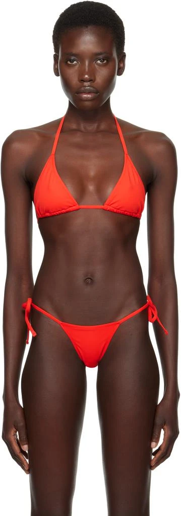 ÉTERNE Red Isla Bikini Top