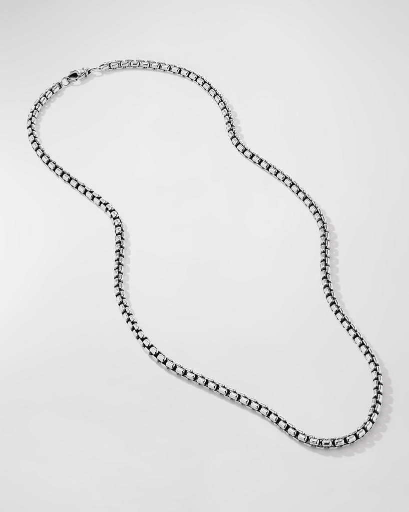 David Yurman Men's Box Chain Necklace in Silver, 4.8mm, 24"L 3