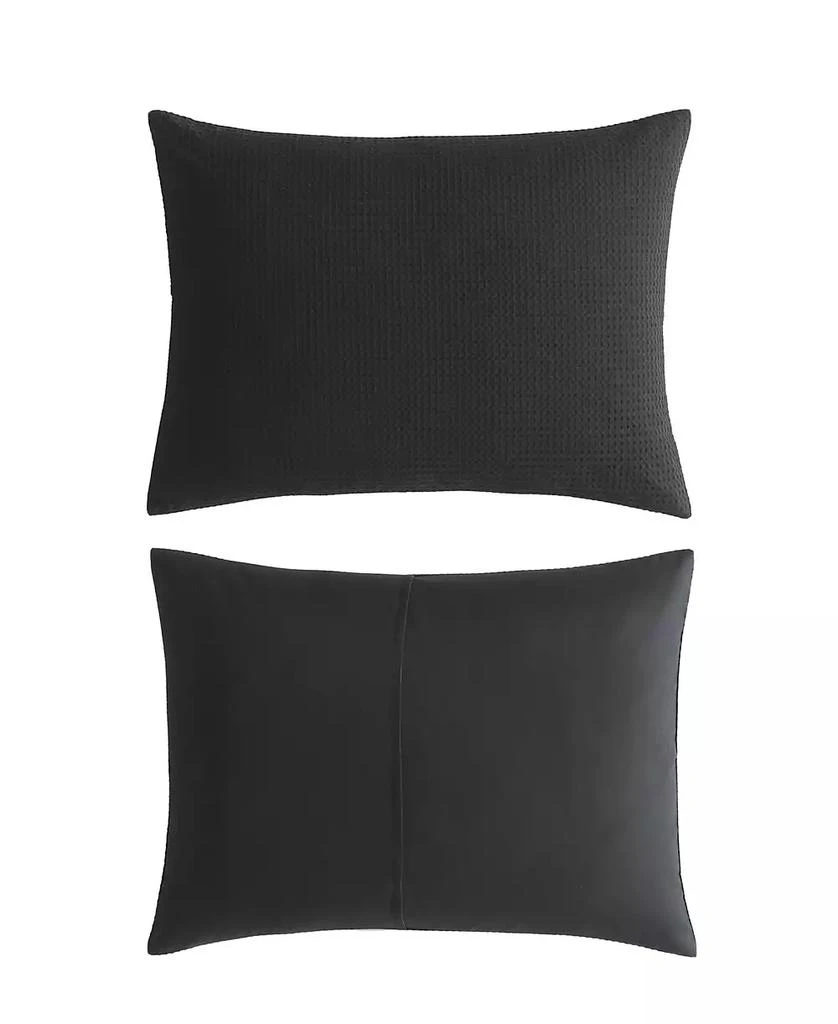 Vera Wang Waffle Pique Cotton 3 Piece Comforter Set 8