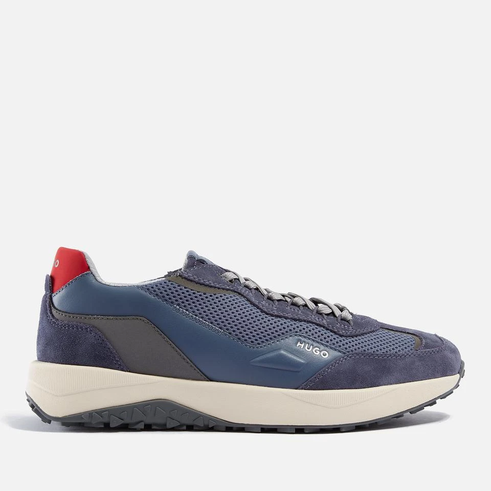 Hugo Boss HUGO MEN'S KANE RUNN MESH AND FAUX LEATHER TRAINERS 1